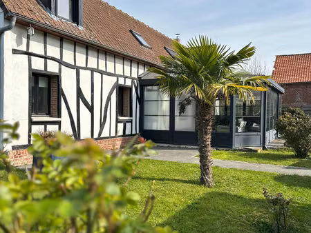 vaux-en-amiénois - maison 3 pièces - jardin / dépendances