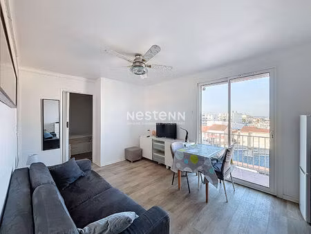 canet en roussillon - charmant appartement t1 bis de 28m2 avec balcon à louer à l'année