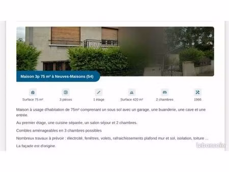 maison d’architecte à neuves maisons