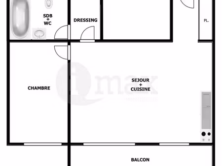 clichy - 2 pieces balcon - 299 000€ fai