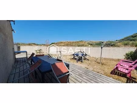 maison de vacances sur la plage avec extérieure terrasse
