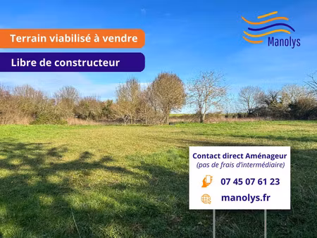vente terrain 300 m² saint-vivien (17220)