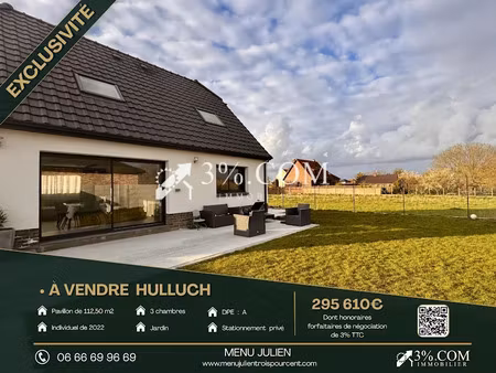 vente maison 5 pièces 112.5 m² à hulluch (62410)  295 610 €