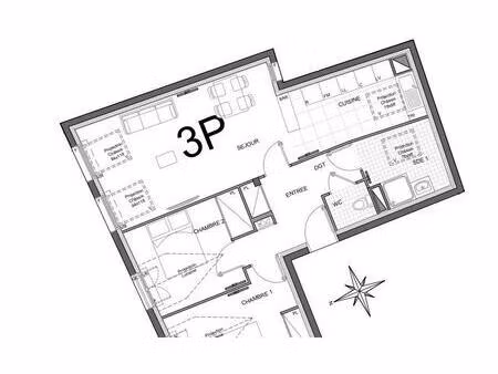 vente appartement 3 pièces