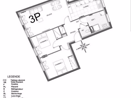 vente appartement 3 pièces