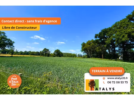 vente terrain 414 m² montreuil-sur-ille (35440)
