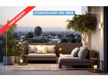 vente appartement neuf 2 pièces 51m2 chanteloup-en-brie - 255900 € - surface privée