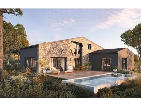 magnifique villa type bergerie t6 de 168m2 avec piscine résidence neuve baccosa bonifacio.