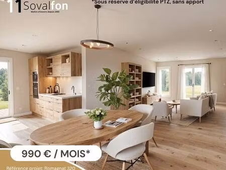 terrain avec maison neuve à vendre