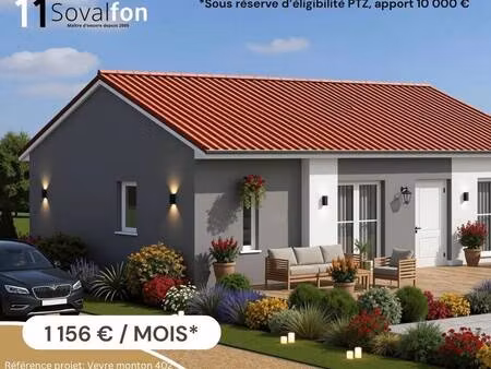 terrain avec maison neuve à vendre