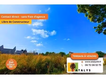 terrain constructible viabilisé à vendre