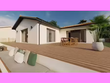 terrain avec maison neuve à vendre
