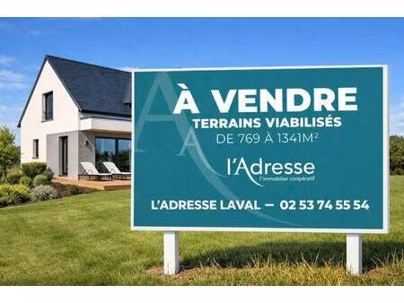 terrain constructible viabilisé à vendre
