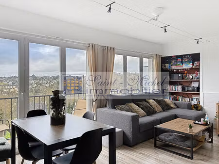 quimperlé appartement t3 lumineux avec vue dégagée