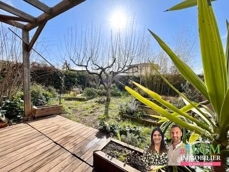 comme une maison ! t2 avec jardin de 80 m² et terrasse bois