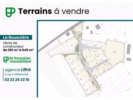 vente terrain à la bouëxière (35340) : à vendre / 436m² la bouëxière
