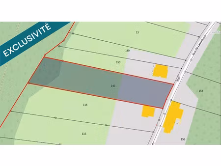 vente terrain 2659 m² à dabo (57850)  69 000 €