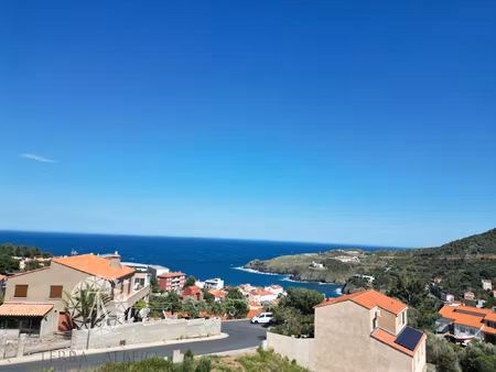 cerbère - beau terrain constructible vue mer et montagne