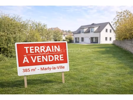 vente terrain 385 m² à marly-la-ville (95670)  150 000 €