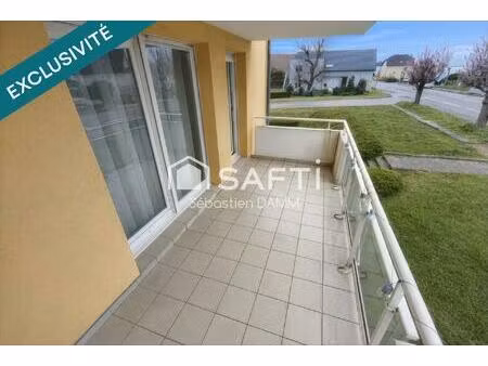 3 pièces de 80 m² avec terrasse sud-ouest  garage et cave
