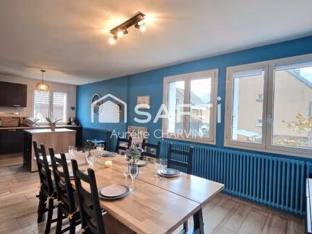 maison  3 chambres  jardin clos  garage  sous sol.