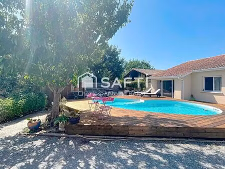 maison située au calme et au centre du porge