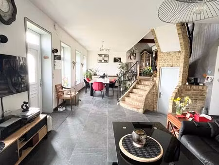 maison individuelle semi plain pied 5 chambres jardin garage hangar