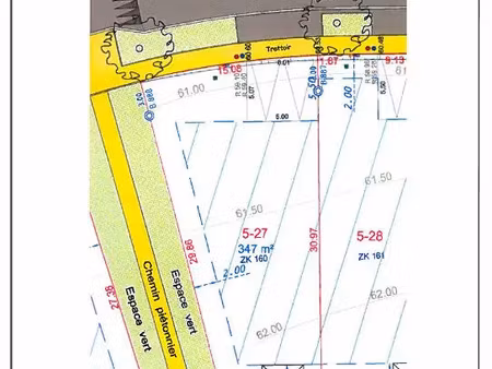 vente terrain à bourgbarré (35230) : à vendre / 347m² bourgbarré