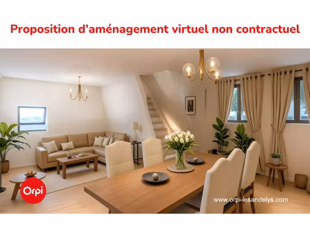 appartement les andelys 87 m² t-5 à vendre  110 000 €