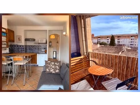 t2 meublé lumineux avec balcon  ascenseur – centre aix-en-provence