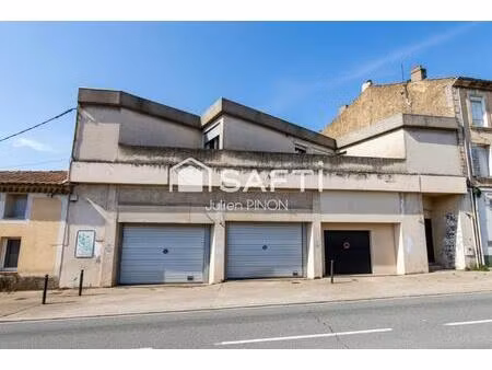 immeuble commercial: appartement 110 m² + local 120 m²