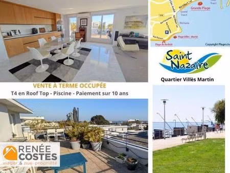 vente à terme occupée sur 120 mois - st nazaire (44600)
