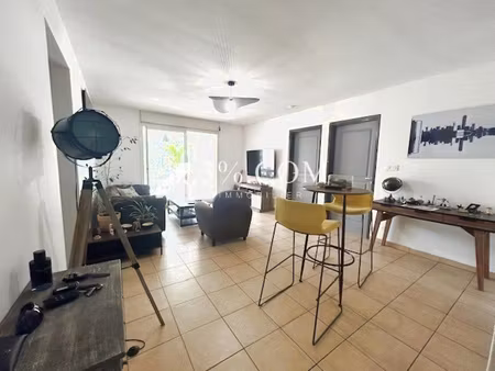 t3 rdj 60m² + terrasse et jardin+ pk a st louis