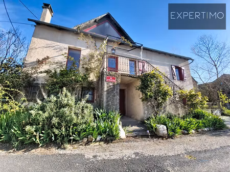 maison sur 3 niveaux avec cave ; studio au rdc et une grange indépendante + grand verger