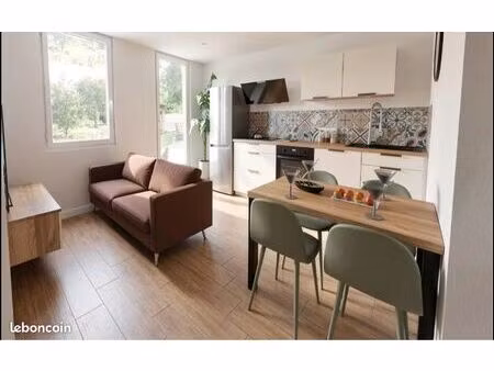 f3 rdc avec terrasse et jardin