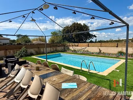 villa plain pied avec piscine sur 2500 m2 de terrain