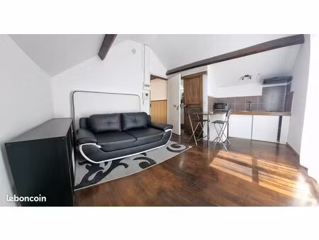 studio 18m2 premium : rénové  climatisé  lumineux et calme