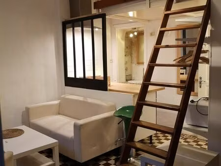 studio meublé avec mezzanine tours les halles