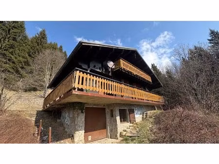 chalet avec appartement  vues et terrain de 3443 m² à vendre  les gets