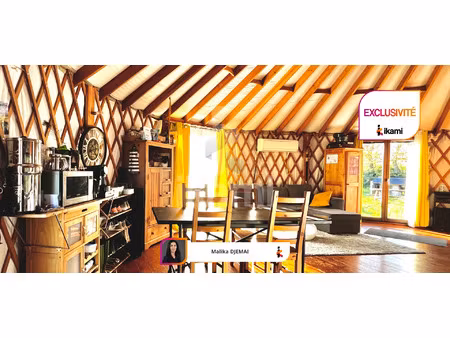 yourte écologique 71 m2 terrain 1 300 m2 - visite le 28 av