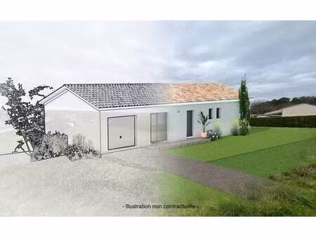 terrain avec maison neuve à vendre