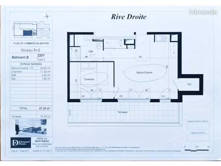 appartement t2 47m2 indre