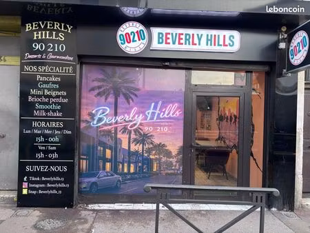 ? à vendre – fonds de commerce spécialisé en desserts ( beverlyhills hills 90210)
