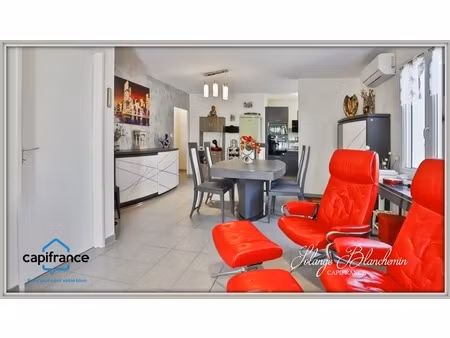 cazedarnes – maison plain-pied t3  68 m² habitables + garage  jardin arboré