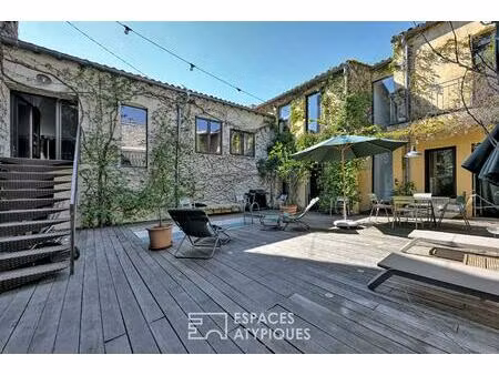 maison de ville avec cour intérieure et piscine - quartier révolution