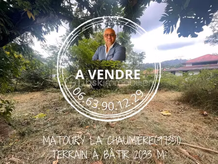 vente terrain 2033 m² à matoury (97351)  230 000 €