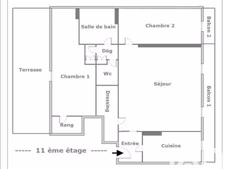 location meublée appartement 3 pièces 62 m² à epinay-sur-seine (93800)  1 190 €