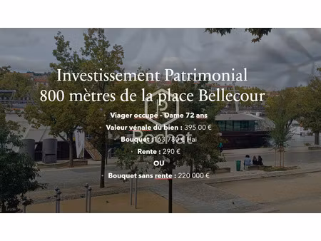 viager occupé - carré résidentiel - appartement- loggia -cav