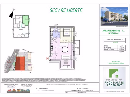 appartements disponibles - t2 et t3 avec balcon - villefonta