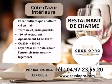restaurant 160 m² valbonne